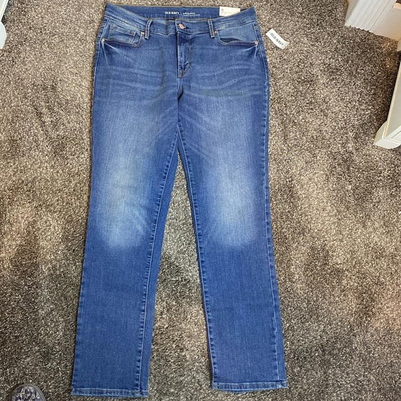 Old Navy Original Mid Rise Straight Jeans Sz 8 NWT - Picture 1 of 6